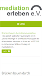 Mobile Screenshot of mediation-erleben.de