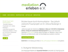 Tablet Screenshot of mediation-erleben.de